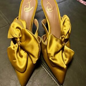 Sam Edelman satin open back heels